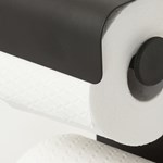 Sealskin Brix toalettpapir- og reserverullholder, sort matt