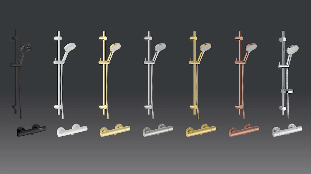 Silhouet Flex dusjsett, hvit matt Silhouet Flex dusjsett, hvit matt