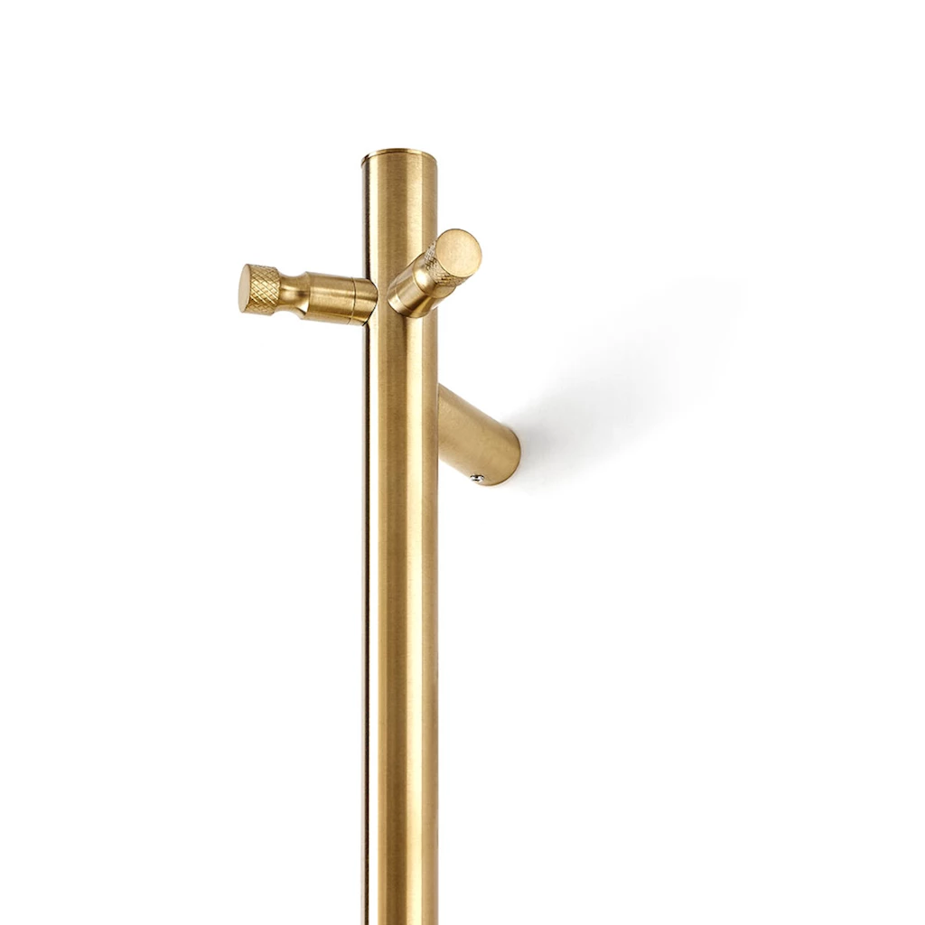 Volante håndkletørker enkel i børstet gull Volante håndkletørker enkel i børstet gull